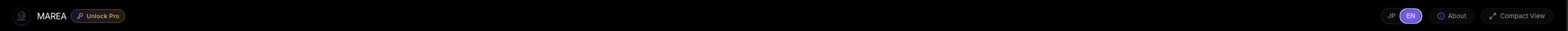 MAREA Navigation Header Controls