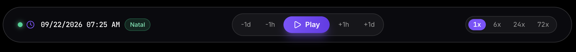 Time Simulation Deck Controls